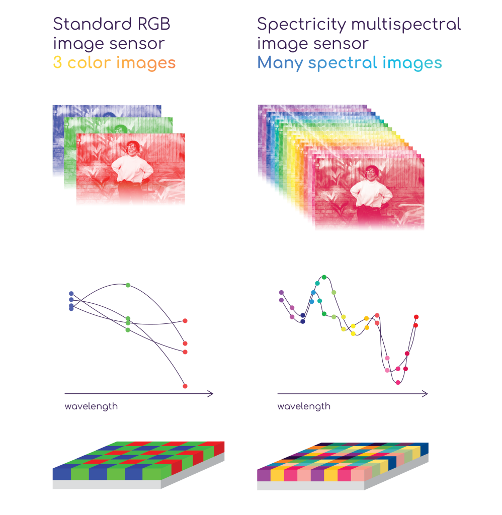 RGB image sensor vs Multispectral image sensor